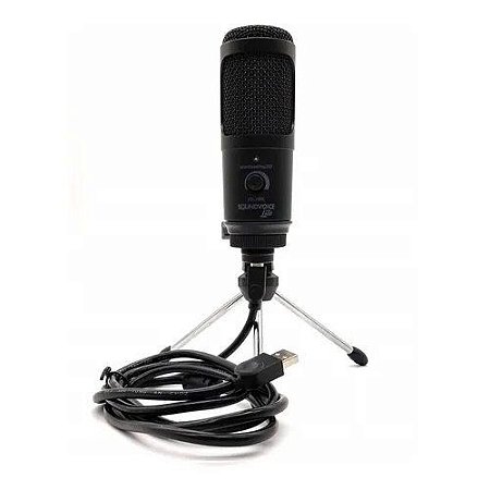 Kit Microfone Condensador USB Soundvoice Lite Soundcasting 1200