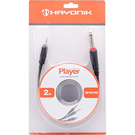 Cabo de Audio Hayonik Player 2P10 Mono x 1P2 Estéreo 2m