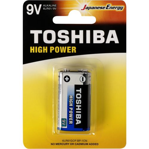 Pilha Bateria Toshiba 9V Alcalina