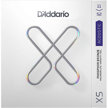 Encordoamento Violão D'Addario XSAPB1152 Phosphor Bronze Custom Light 11-52