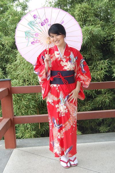 Kimono Vermelho Importado Japão