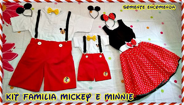 roupa do mickey mae e filho