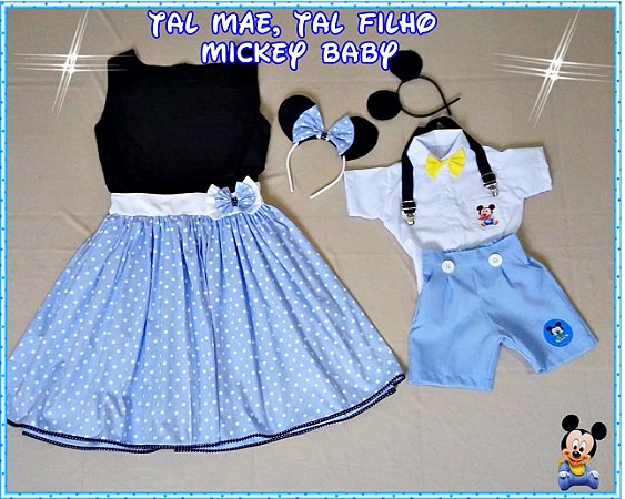 roupa tal mae tal pai tal filho mickey