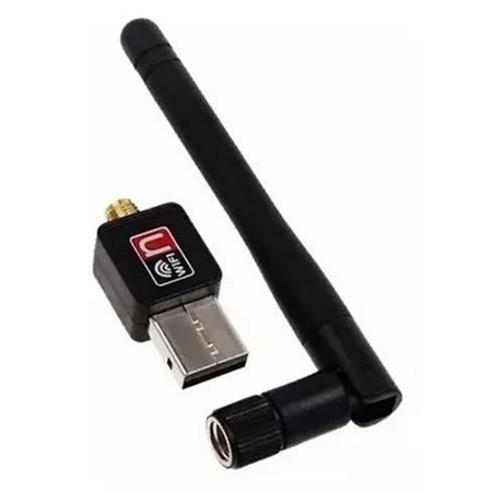 Adaptador Receptor Wireless Usb Wifi Com Antena Sem Fio 1200mbps Compatível Com Windows Linux Mac Pc E Notebook 2.4ghz +
