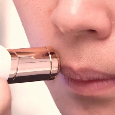 Depilador Batom Indolor Aparador Removedor de Pelos Facial Buço Corporal Portatil Recarregavel Premium eTizzaShop