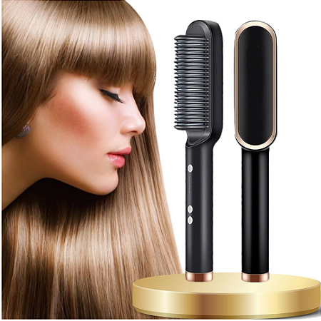 Escova Secadora 5 em 1 Seca Alisa e Modela Cabelo Escova Modeladora Penteadeira de Cerâmica Quente 5 Temperaturas Frizz-