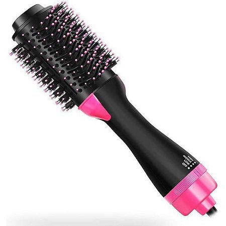 Escova Secadora Seca Alisa e Modela Cabelo Escova Modeladora 5 em 1 Penteadeira de Cerâmica Quente 5 Temperaturas Frizz-