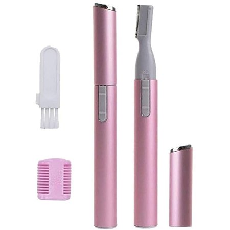 Mini Depilador Elétrico Sobrancelhas Feminino Aparador de Pelos Portátil Buço Nariz Virilha Axila Pescoço Barbeador de P