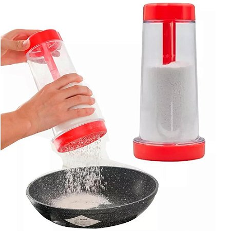 Tapioqueira Peneira Polvilhador Armazena Farinha Goma De Tapioca Açucar Premium eTizzaShop
