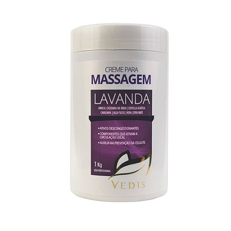 Creme Para Massagem Lavanda 1kg - Vedis