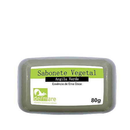 Sabonete Vegetal de Argila Verde Dermare - 80g