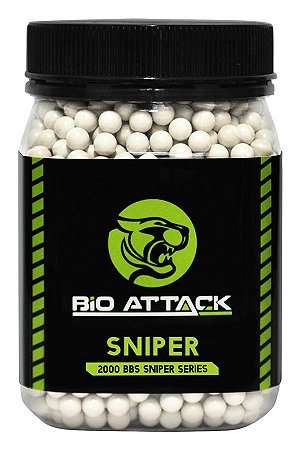 Bio Attack Sniper Series BBs .50g 2000 unid. (CINZA)