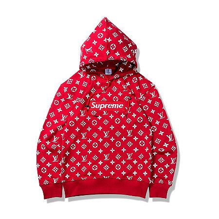 moletom supreme vermelho original