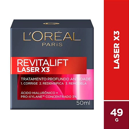 Creme Facial Loreal Revitalift Laser X3 Diurno 50Ml