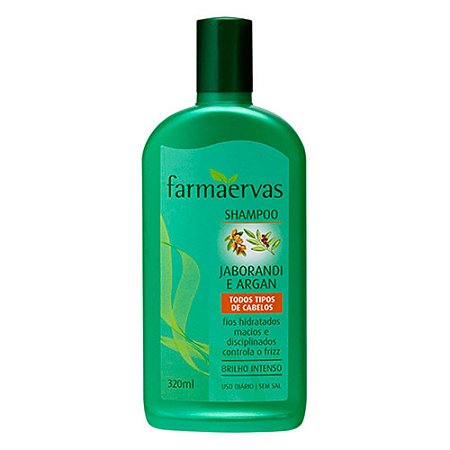 Shampoo Farmaervas Jaborandi e Óleo de Argan 320ml