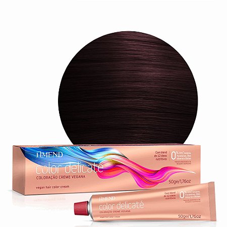 Coloração Amend Vegana Color Delicaté 4.62 Castanho Vermelho Irisado