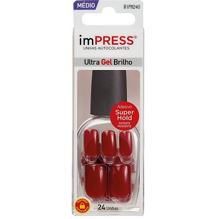 Unhas Kiss Impress Message Me BIPM240BR