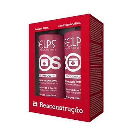 Kit SOS Reconstrução Felps Shampoo 250ml + Condicionador 250ml