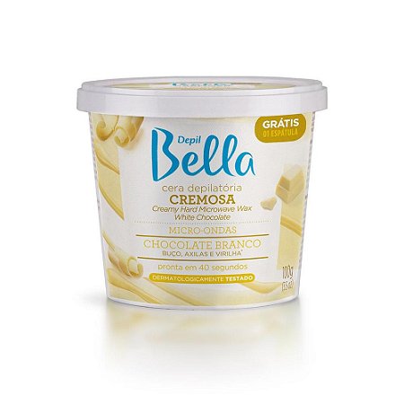Cera Cremosa Depil Bella Micro-Ondas Chocolate Branco 100Gr