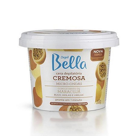 Cera Cremosa Depil Bella Micro-Ondas Maracujá 200G