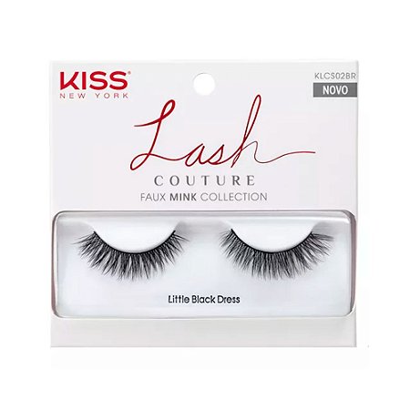 Cilios Kiss Inteiriços Lash Couture Black Dress KLCS02BR