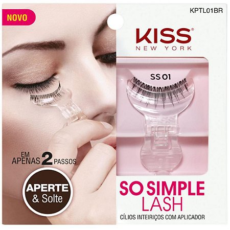 Cilios Kiss So Simple Lash 01 KPTL01BR
