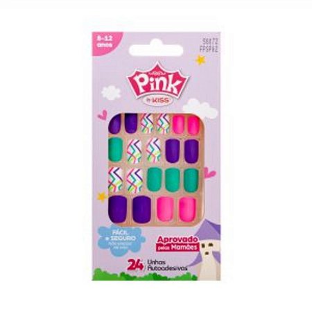 Unhas Kiss Pink Infantil Pink 3 FPSP02