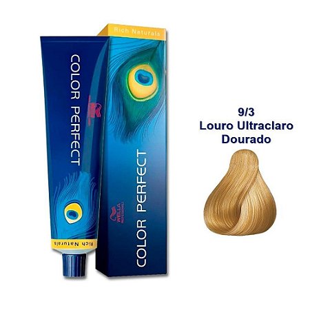 Coloração Wella Color Perfect 9/3 Louro Ultraclaro Dourado