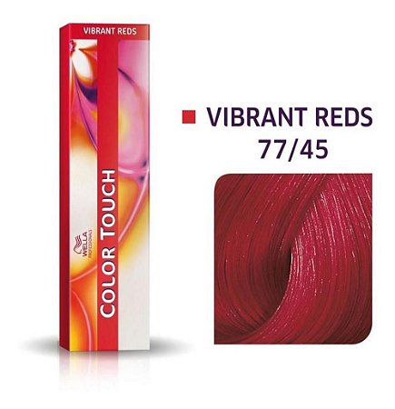 Tonalizante Wella Color Touch Vibrant Reds 77/45 60g Louro Médio Intenso Vermelho Acaju