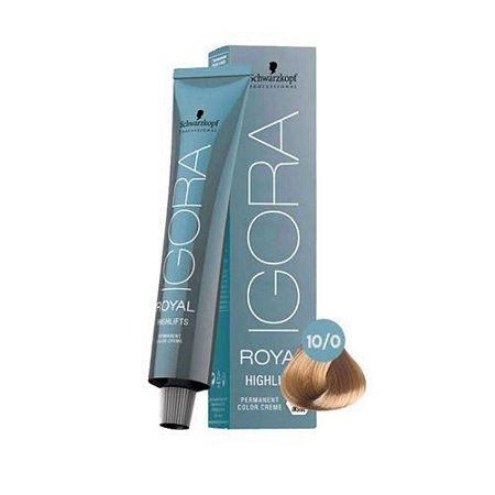 Coloração Schwarzkopf Igora Highlifts 10-0 Louro Ultra Claro Natural