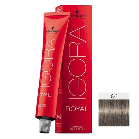 Coloração Schwarzkopf Igora 8-1 Louro Claro Cinza