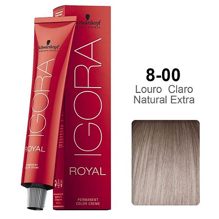 Coloração Schwarzkopf Igora 8-00 Louro Claro Natural Extra