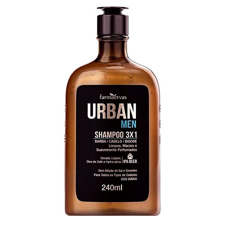 Shampoo Urban Men 3X1 240Ml