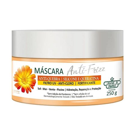 Máscara Flores & Vegetais Oleo de Coco Virgem Anti Frizz 200G