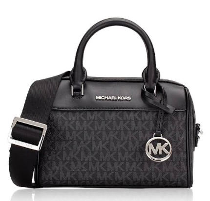 BOLSA MICHAEL KORS BAÚ MINI BLACK
