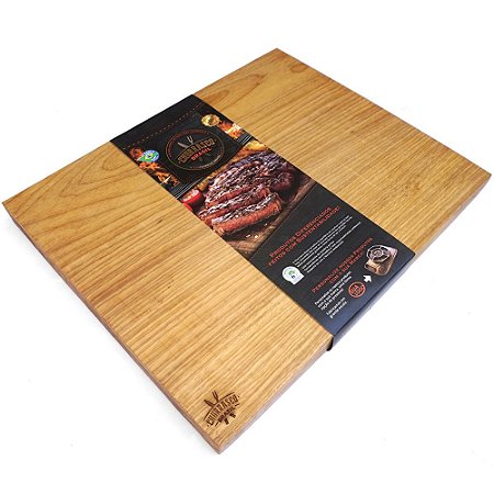 Tabua de carne em madeira, Gourmet Box 50x40