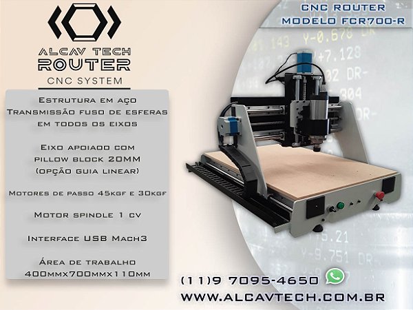 Fresadora CNC Router  FCR700R