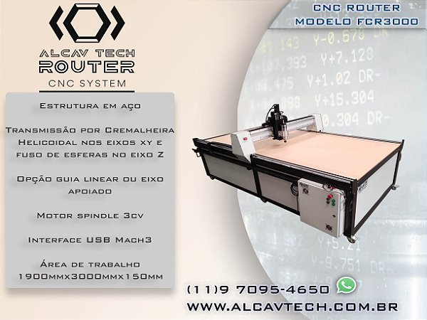 Fresadora CNC Router FCR3000