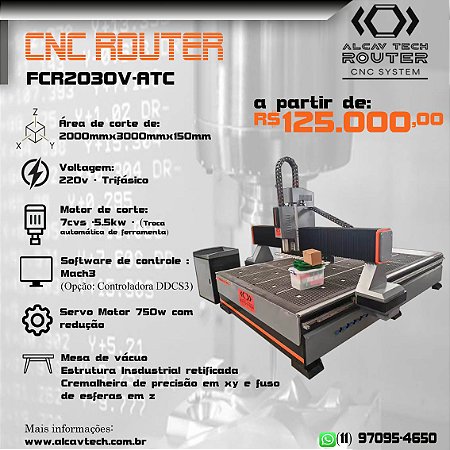 CNC ROUTER FCR2030V ATC