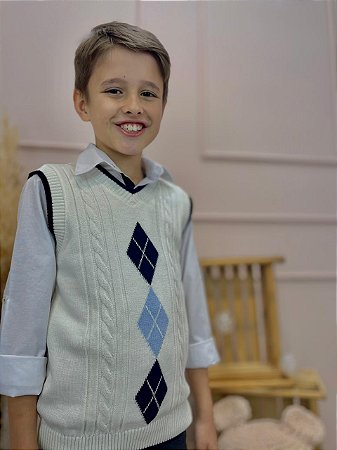 COLETE INFANTIL TRICOT VITOR REF 1066