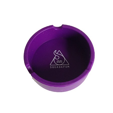 Cinzeiro de Silicone Redondo Roxo Squadafum