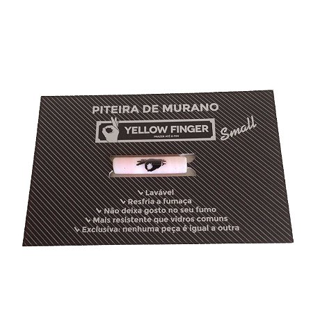 Piteira de Murano Small Rosa Yellow Finger