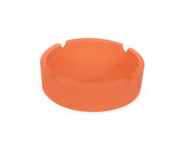 Cinzeiro de Silicone Redondo Laranja