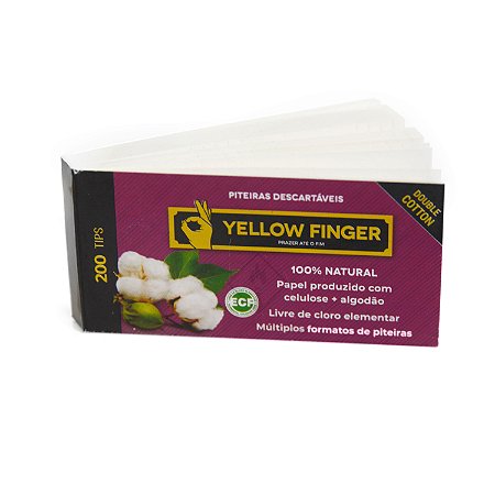 Piteira de Algodão Branca Yellow Finger
