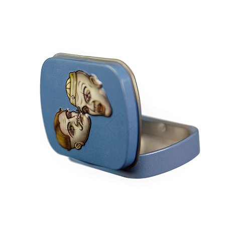 Pote de Metal Azul Lion Rolling Circus