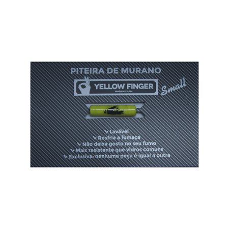 Piteira de Murano Small Amarelo Yellow Finger