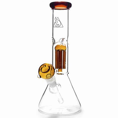 Ice Bong De Vidro Percolator II Laranja 36 cm Squadafum