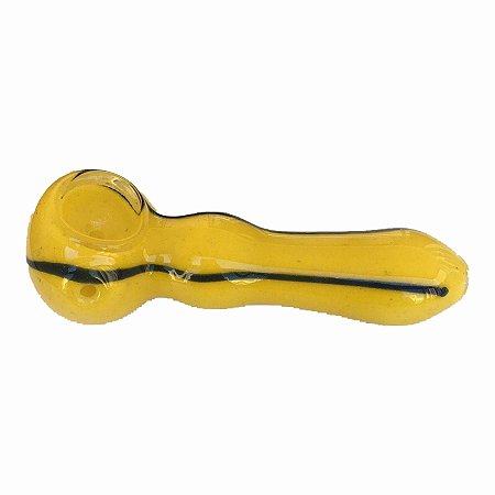 Pipe de Vidro India M Amarelo e Preto Cultura Dab