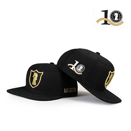 Boné Black & Gold  RL 10 anos ⭐