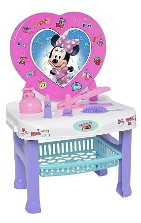 Penteadeira Minnie Disney com Acessórios - 6 Peças - Mielle Brinquedos